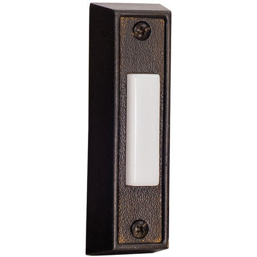 CRAFTMADE Surface Mount Rectangle Lighted Push Button in Bronze