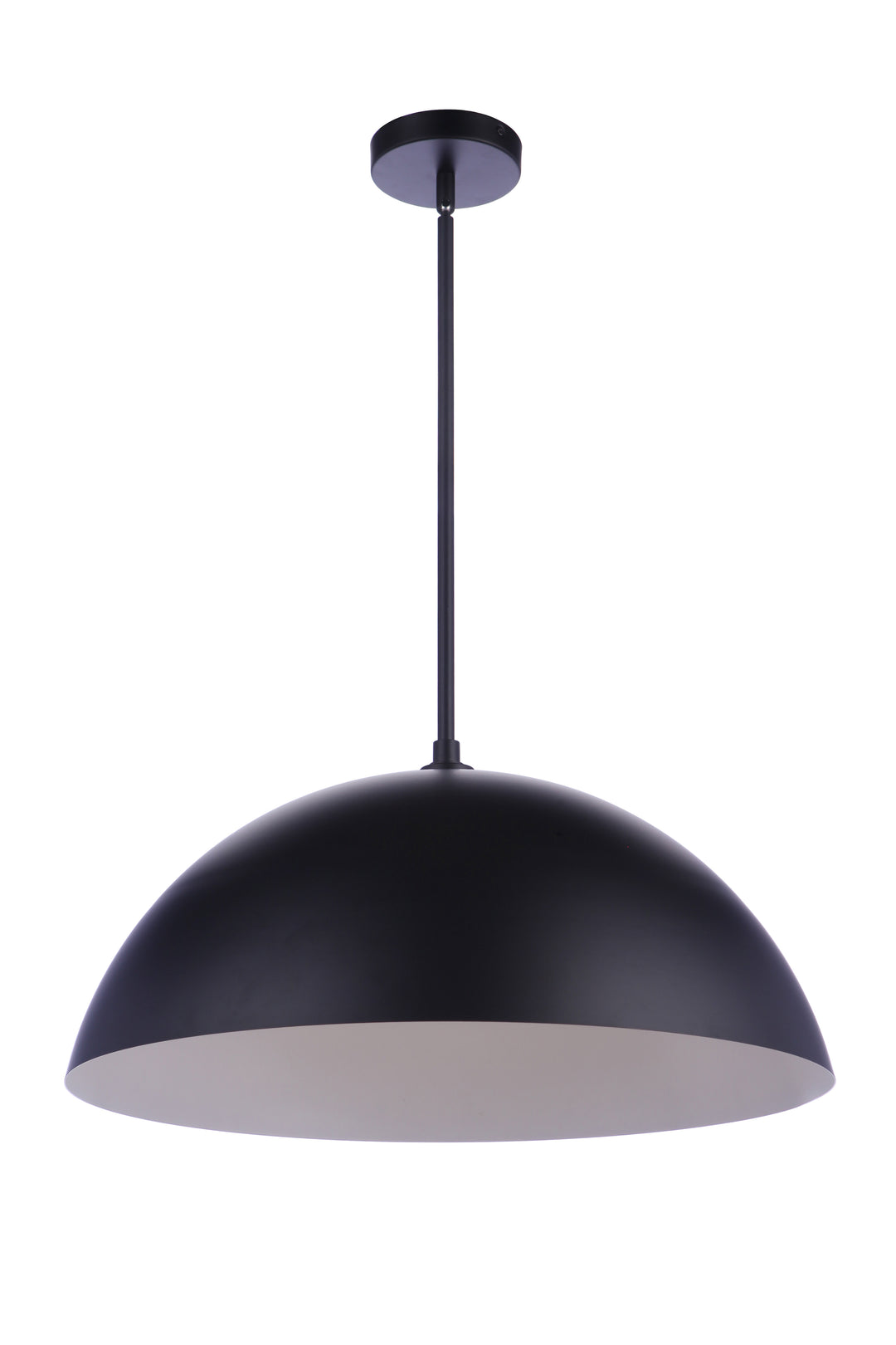 CRAFTMADE 23.25" Diameter Sculptural Statement Dome Pendant in Flat Black