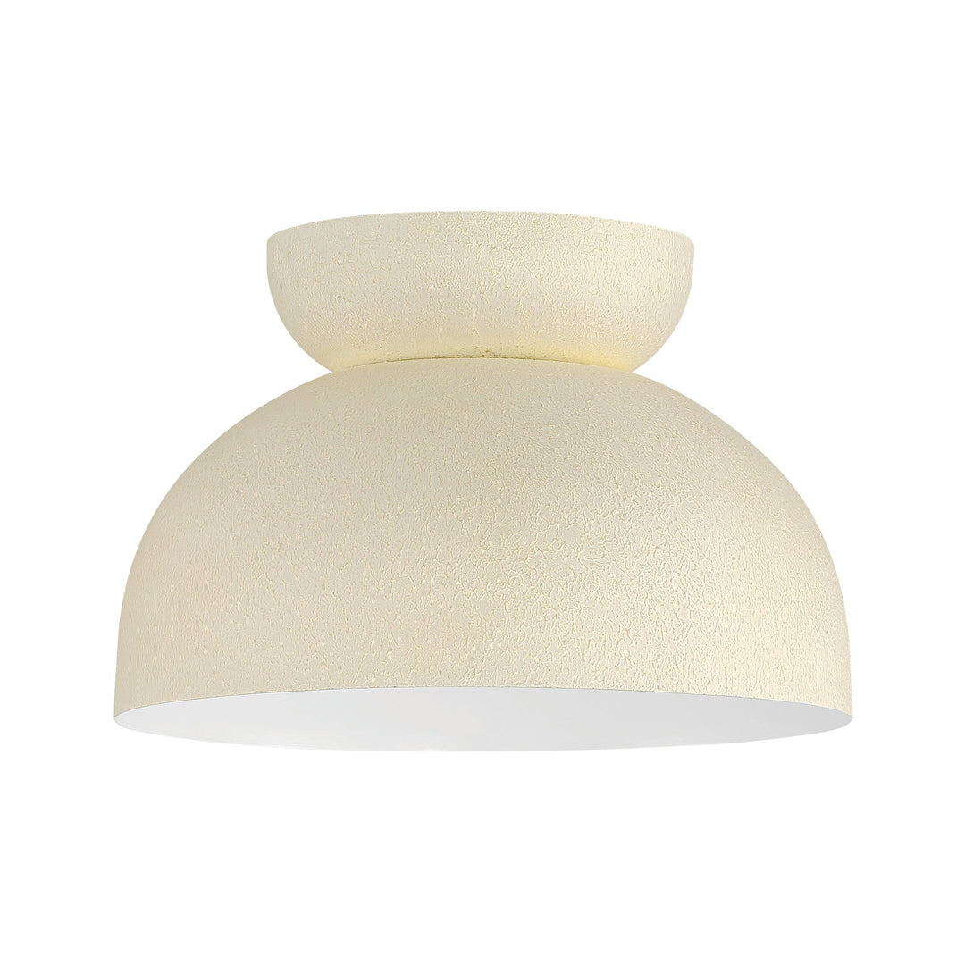 CRAFTMADE Ventura Dome 1 Light Flushmount in Cottage White