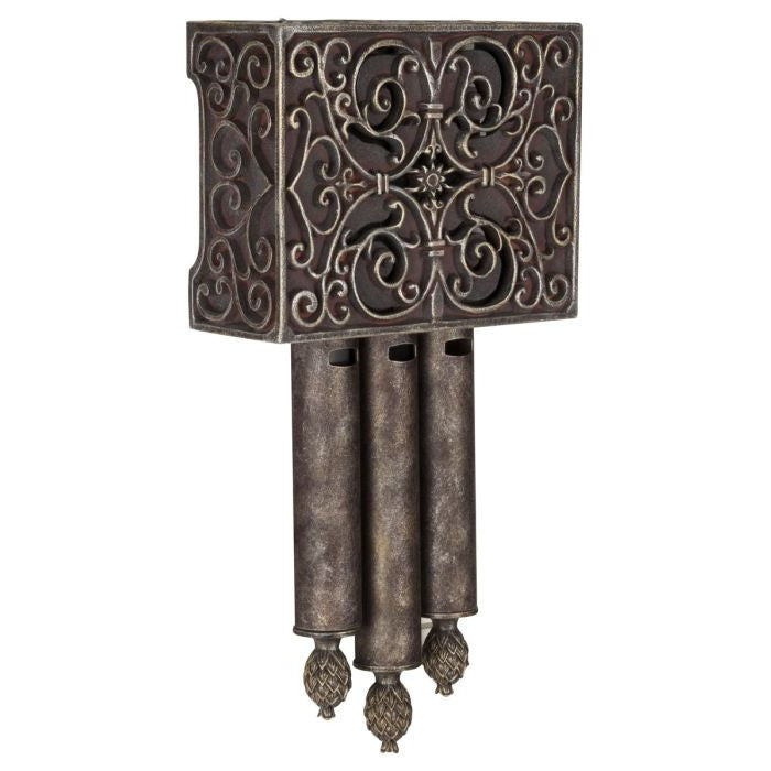 CRAFTMADE Westminster Carved Short Chime in Hand Painted Renaissance Crackle