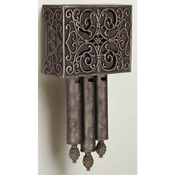 CRAFTMADE Westminster Carved Short Chime in Hand Painted Renaissance Crackle