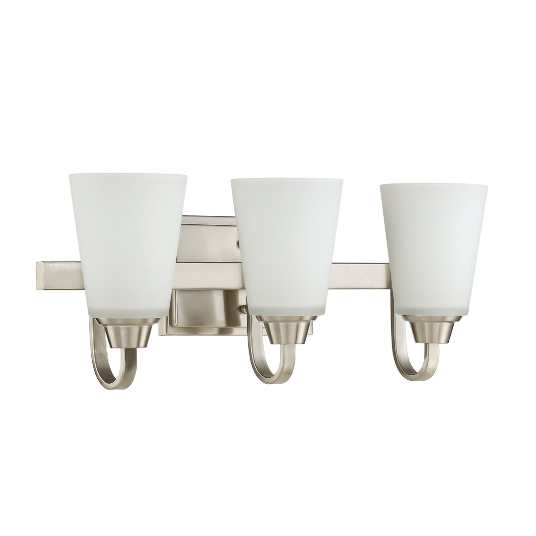 CRAFTMADE Grace 3 Light Vanity in Brushed Polished Nickel