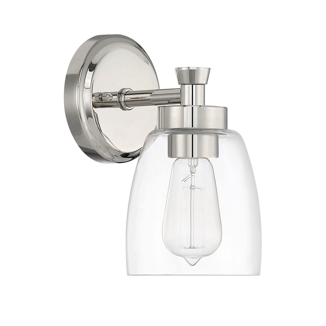 CRAFTMADE Henning 1 Light Sconce in Polished Nickel