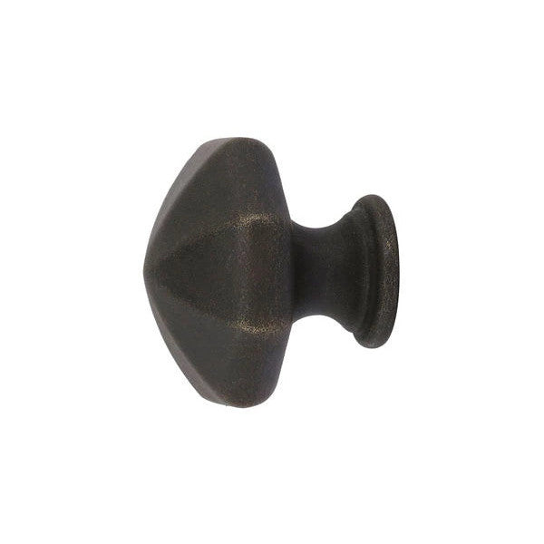 EMTEK 1 Inch Octagon Knob (Flat Black Finish)