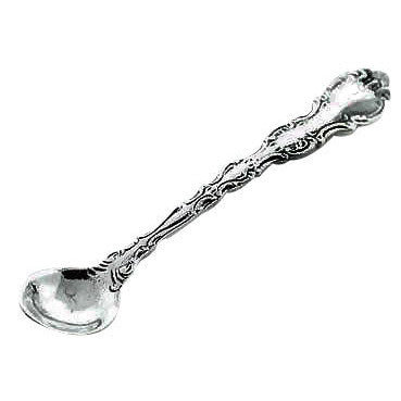 Classic Pattern Sterling Salt Spoon Copper Mountain Hardware