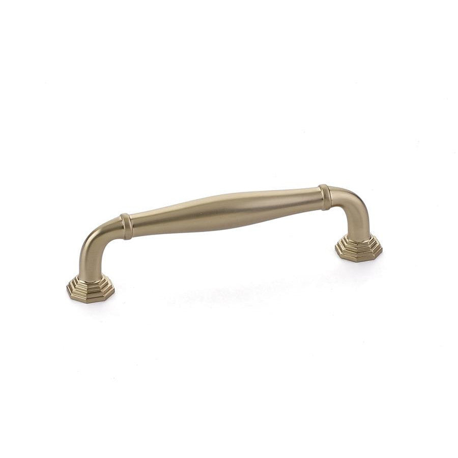 EMTEK 4 3/4 Inch (4 Inch c-c) Solid Brass Blythe Pull