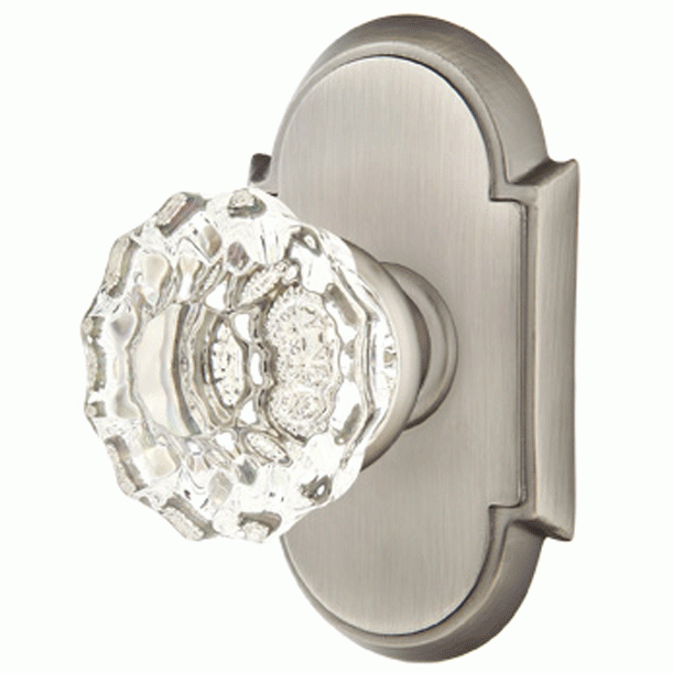 EMTEK Emtek Crystal Astoria Door Knob Set With # 8 Rosette