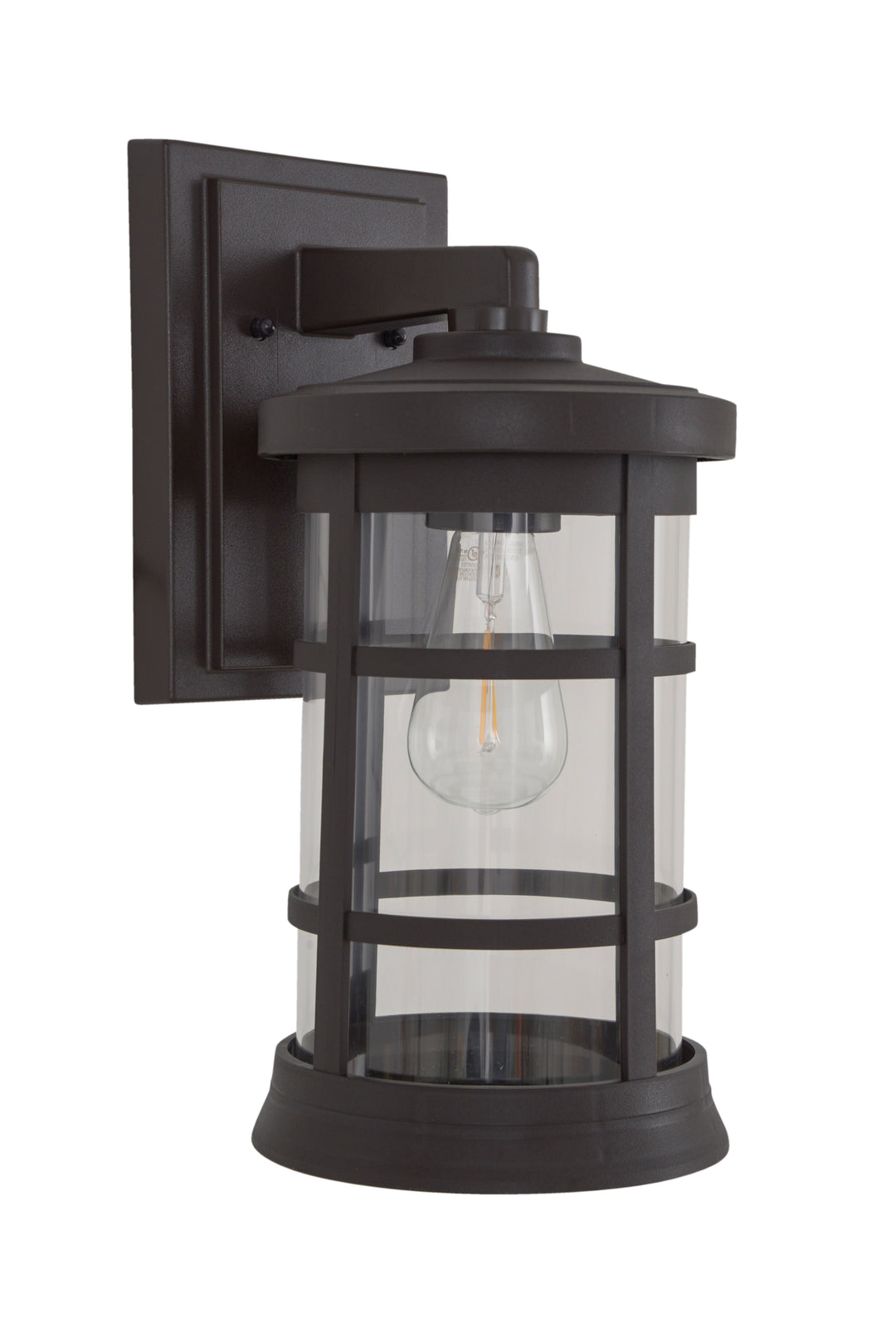 CRAFTMADE Resilience Large Outdoor Lantern in Bronze, Clear Lens