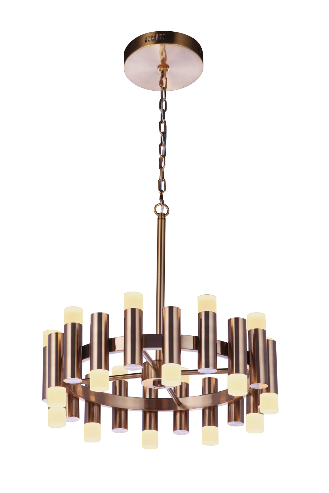 CRAFTMADE Simple Lux 20 Light LED Chandelier in Satin Brass