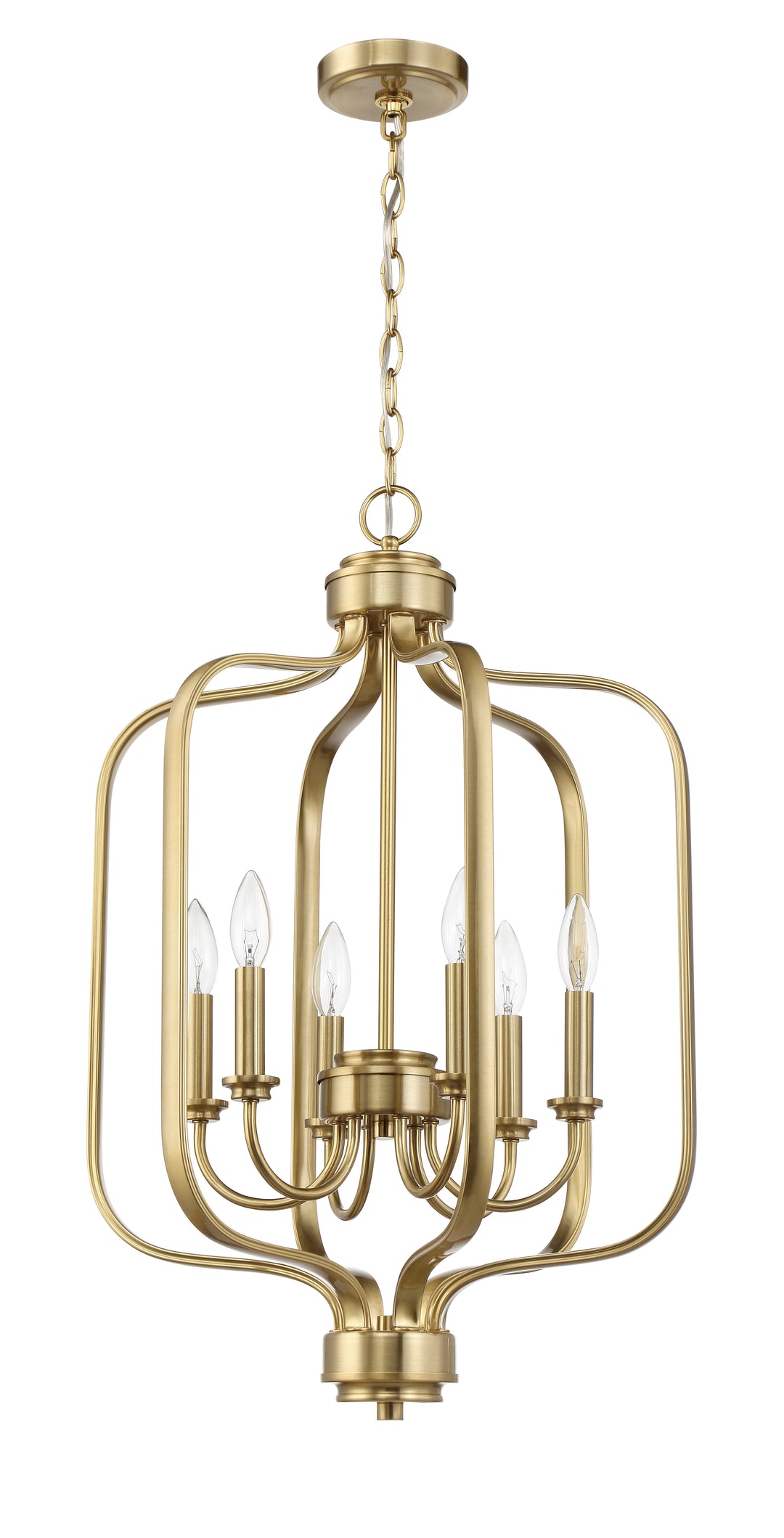 Bolden 6 Light Foyer in Satin Brass CRAFTMADE