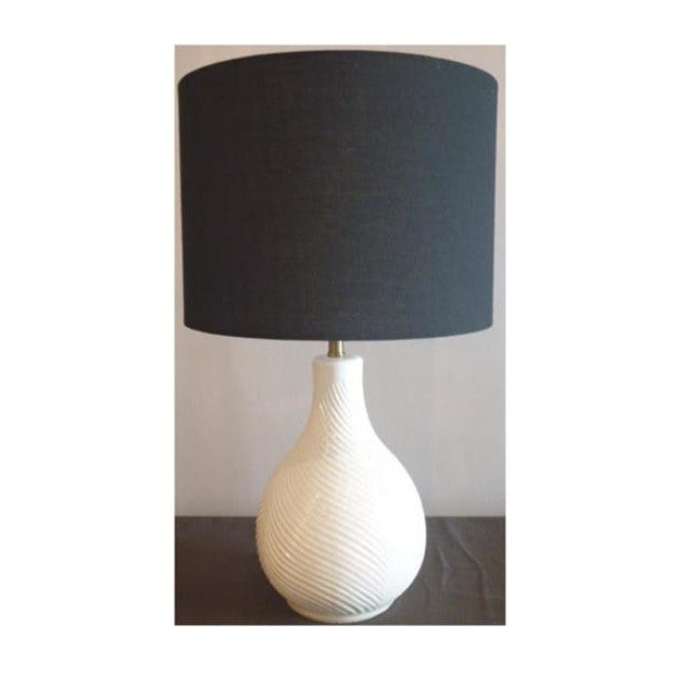 CRAFTMADE 1 Light Ceramic Base Table Lamp in White