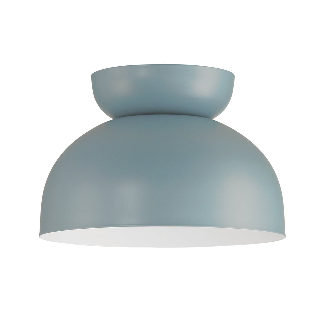 CRAFTMADE Ventura Dome 1 Light Flushmount in Dusty Blue