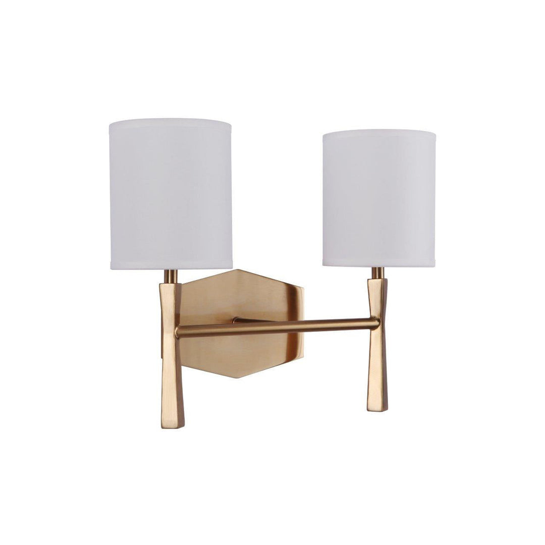 CRAFTMADE Chatham 2 Light Vanity in Satin Brass