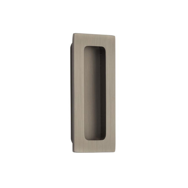 EMTEK 4 Inch Solid Brass Modern Rectangular Flush Pull