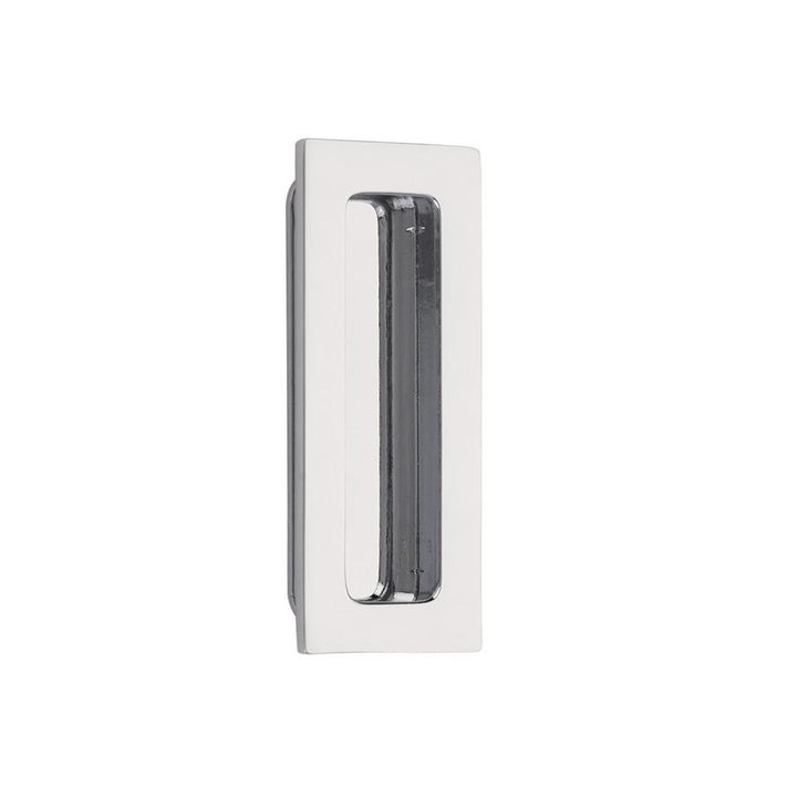 EMTEK 4 Inch Solid Brass Modern Rectangular Flush Pull