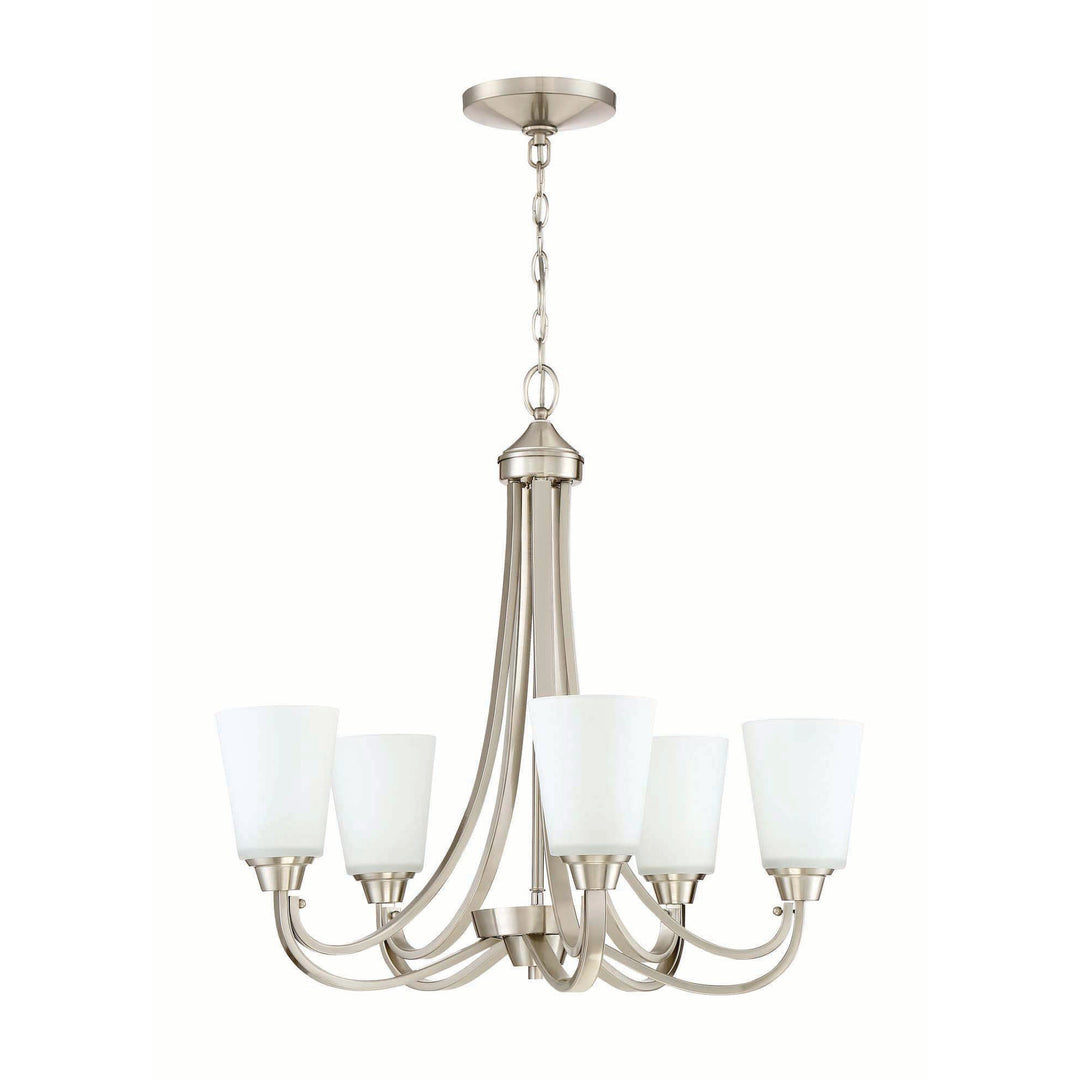 CRAFTMADE Grace 5 Light Chandelier in Brushed Polished Nickel