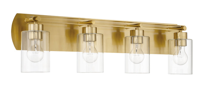 CRAFTMADE Hendrix 4 Light Vanity in Satin Brass