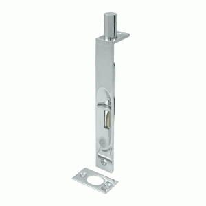 6 Inch Heavy Duty Square Flush Bolt (Polished Chrome Finish) DELTANA