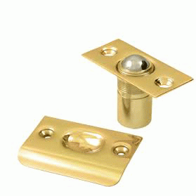 2 1/8 Inch Deltana Solid Brass Ball Catch (PVD Lifetime Polished Brass Finish) DELTANA