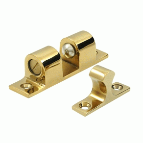 3 Inch Deltana Ball Tension Catch (PVD Lifetime Polished Brass Finish) DELTANA