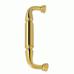 DELTANA 8 Inch Deltana Solid Brass Door Pull (Polished Brass Finish)