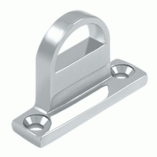 DELTANA 1 Inch Deltana Solid Brass Heavy Duty Bracket (Polished Chrome Finish)