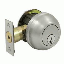 Deltana Low Profile Port Royal Deadbolt Lock Grade 2 (Brushed Nickel Finish) DELTANA