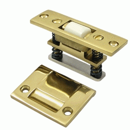 DELTANA 3 1/4 Inch Deltana Solid Brass Heavy Duty Roller Catch (Polished Brass Finish)