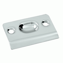 2 1/8 Inch Deltana Strike Plate (Polished Chrome Finish) DELTANA