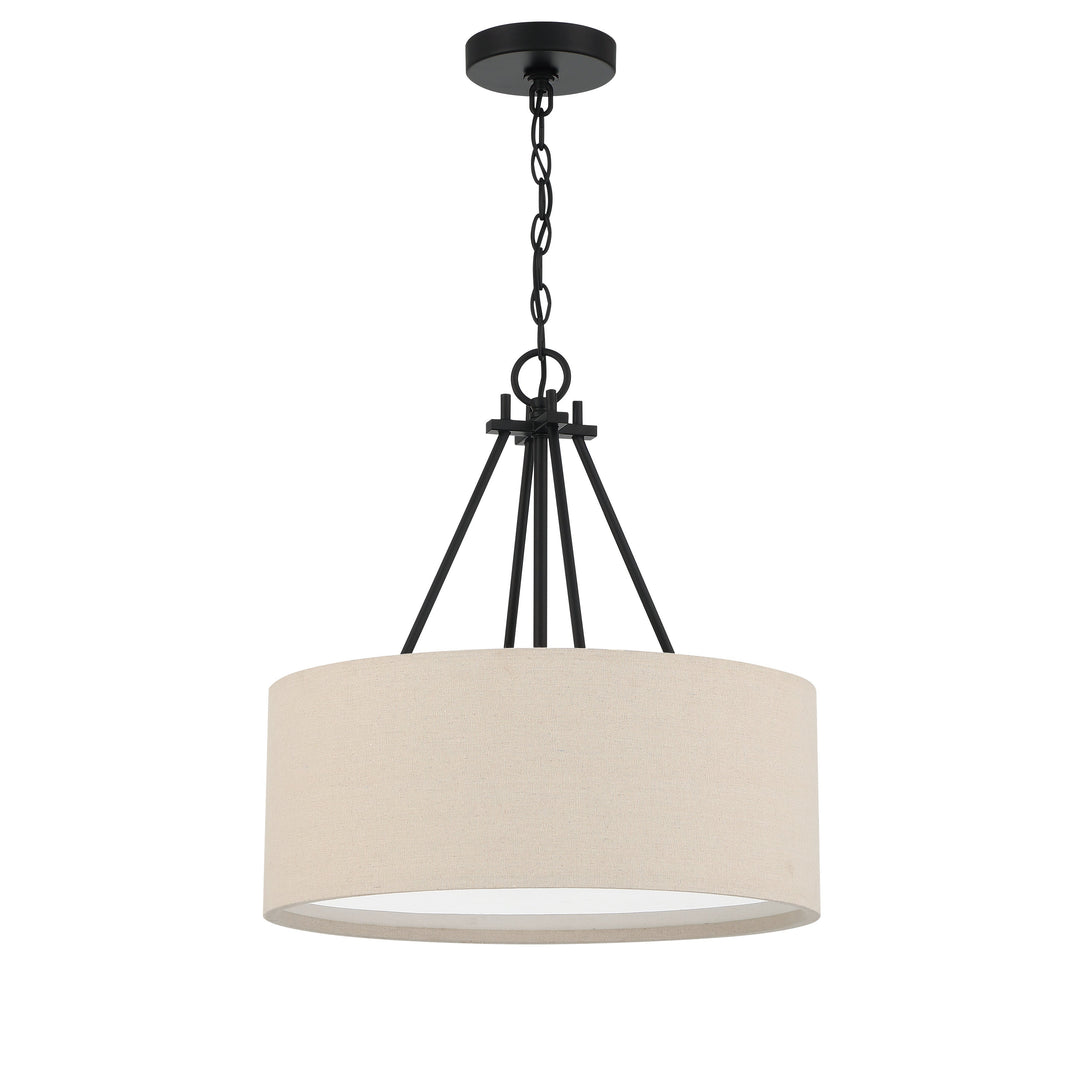 Duke 3 Light 18" Pendant in Flat Black CRAFTMADE