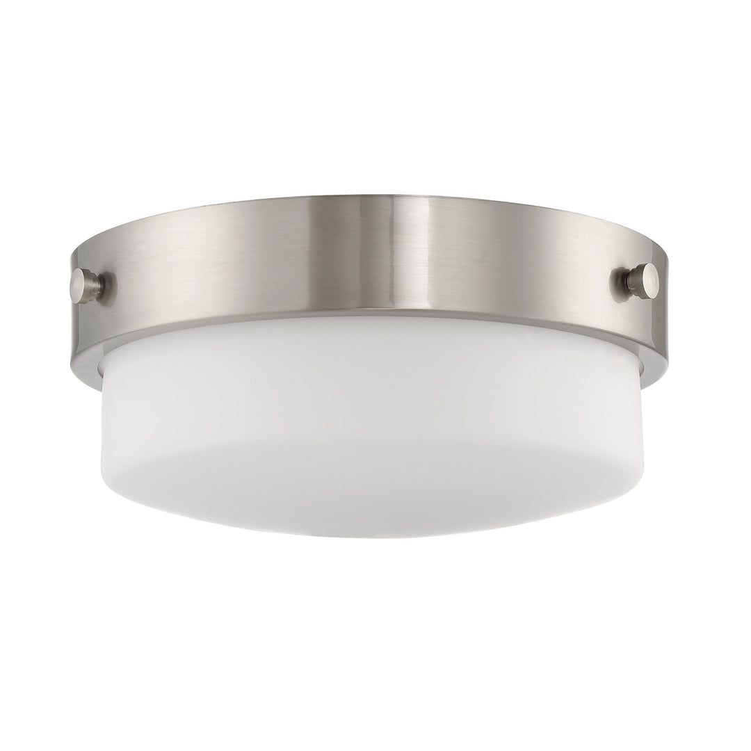 Oak Street 2 Light 13.75" Flushmount in Brushed Polished Nickel CRAFTMADE