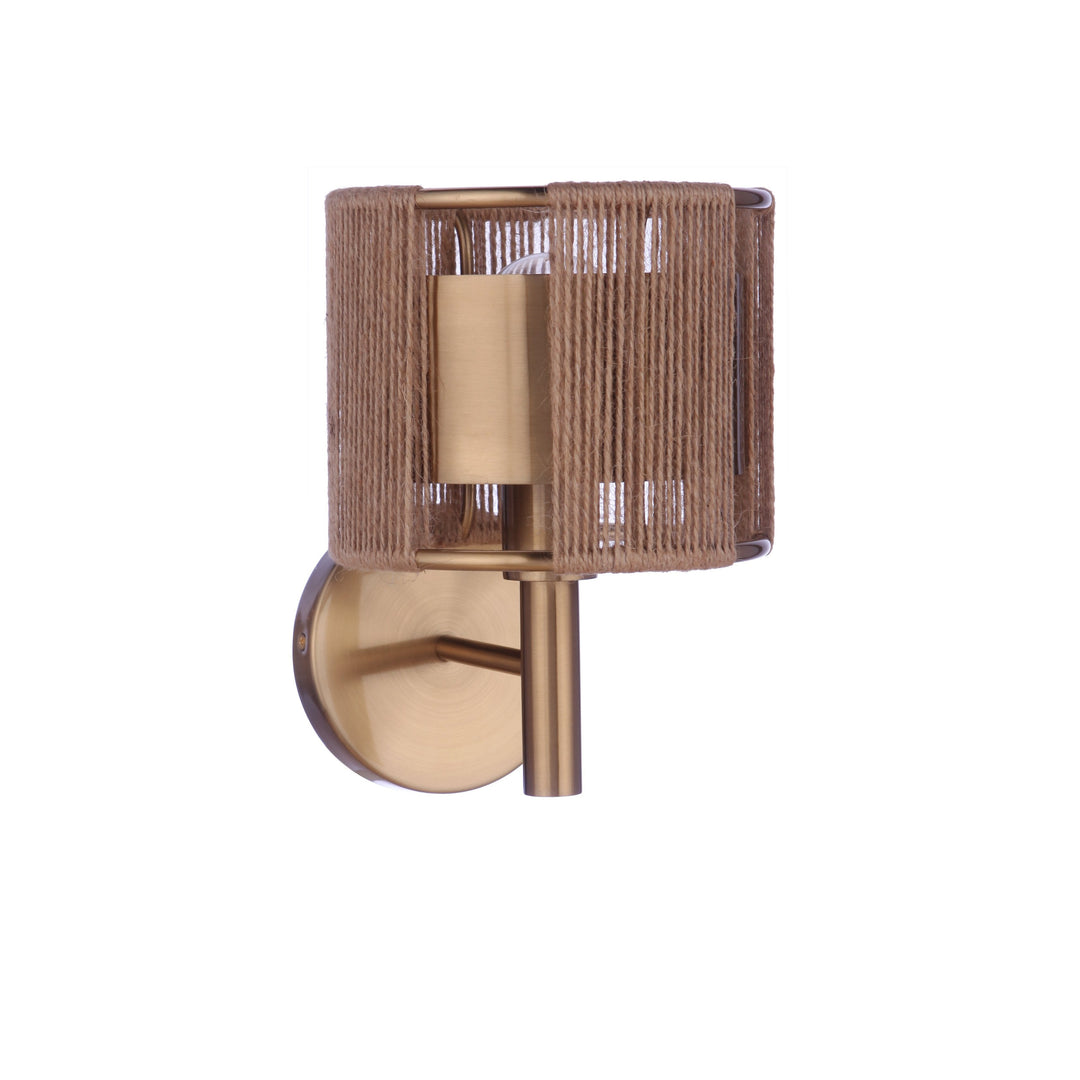 CRAFTMADE Kensey 1 Light Wall Sconce in Satin Brass