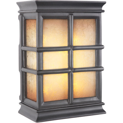 CRAFTMADE Hand-Carved Window Pane Lighted LED Chime in Black