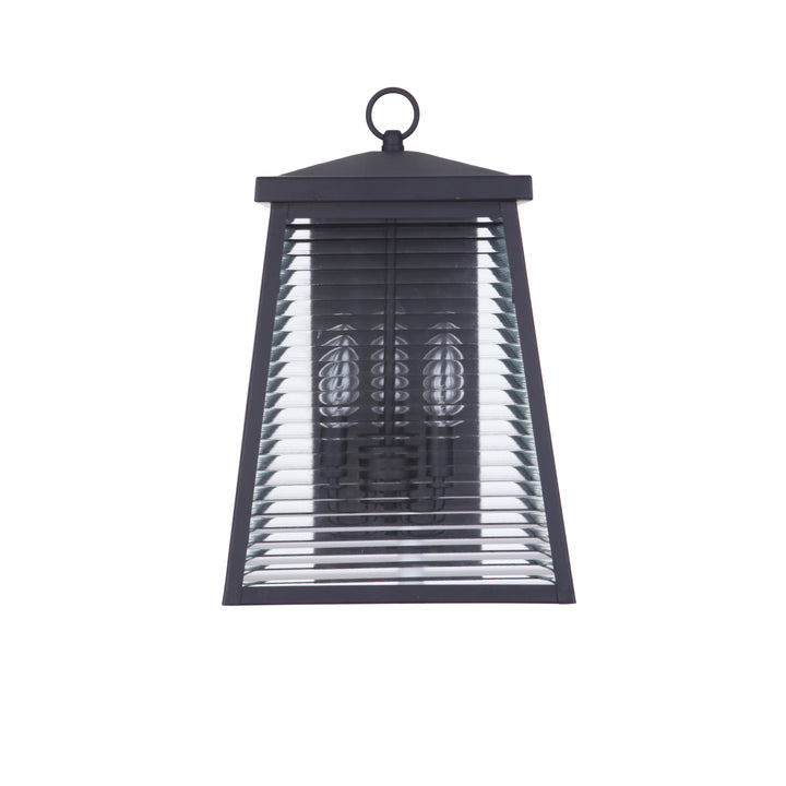 CRAFTMADE Armstrong 3 Light Large Outdoor Wall Lantern in Midnight