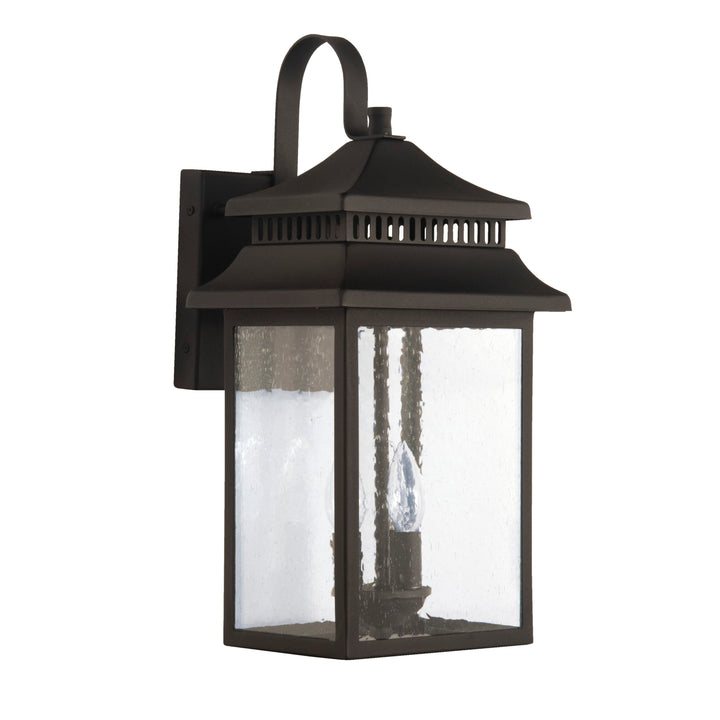 CRAFTMADE Crossbend 3 Light Large Outdoor Wall Lantern in Textured Black