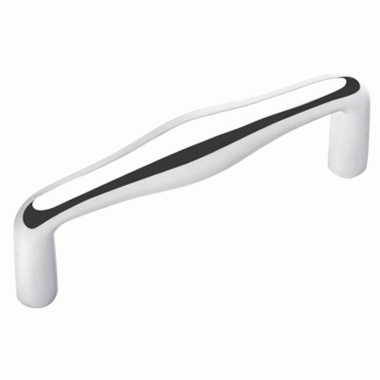 EMTEK 4 1/4 Inch Overall (4 Inch c-c) Dane Pull (Polished Chrome Finish)