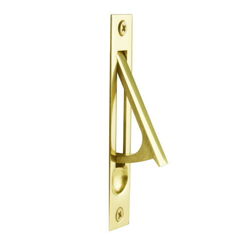 4 Inch Solid Brass Edge Pull with Screws EMTEK