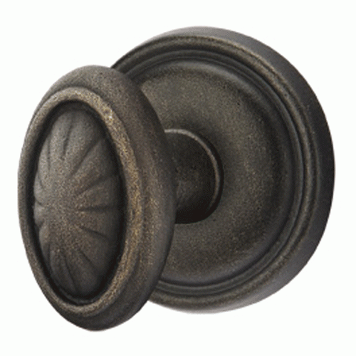 EMTEK Emtek Solid Brass Lost Wax Parma Door Knob Set With Round Rosette