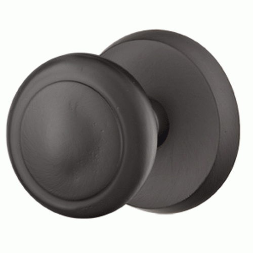 EMTEK Solid Brass Sandcast Butte Door Knob Set With Disk Rosette (Several Finish Options)