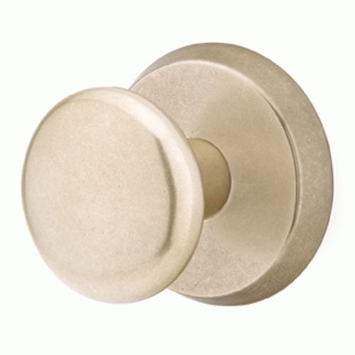 EMTEK Emtek Solid Brass Sandcast Winchester Door Knob Set With Disk Rosette