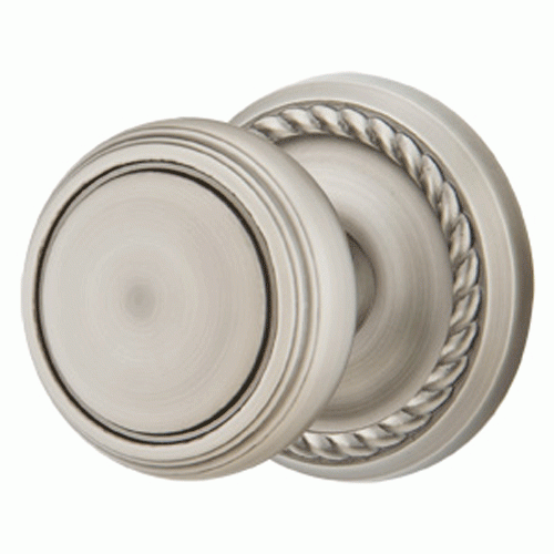 EMTEK Solid Brass Norwich Door Knob Set With Rope Rosette