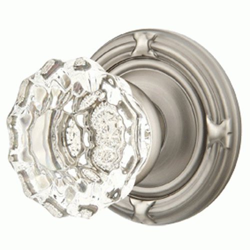 EMTEK Emtek Crystal Astoria Door Knob Set With Ribbon & Reed Rosette