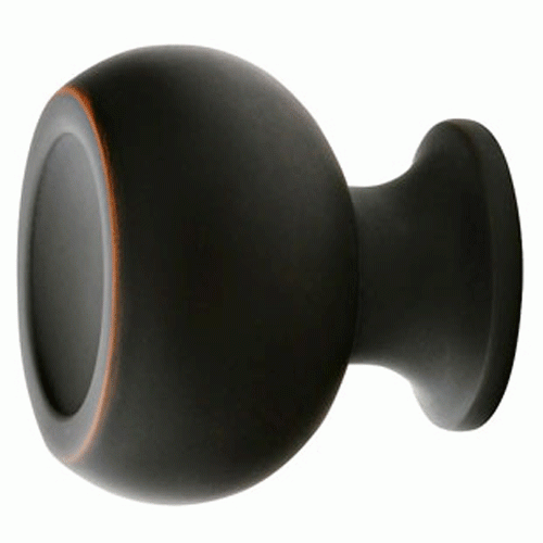 EMTEK 1 1/4 Inch Solid Brass Atomic Knob (Oil Rubbed Bronze Finish)