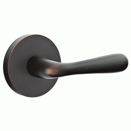 EMTEK Emtek Solid Brass Basal Lever With Disk Rosette