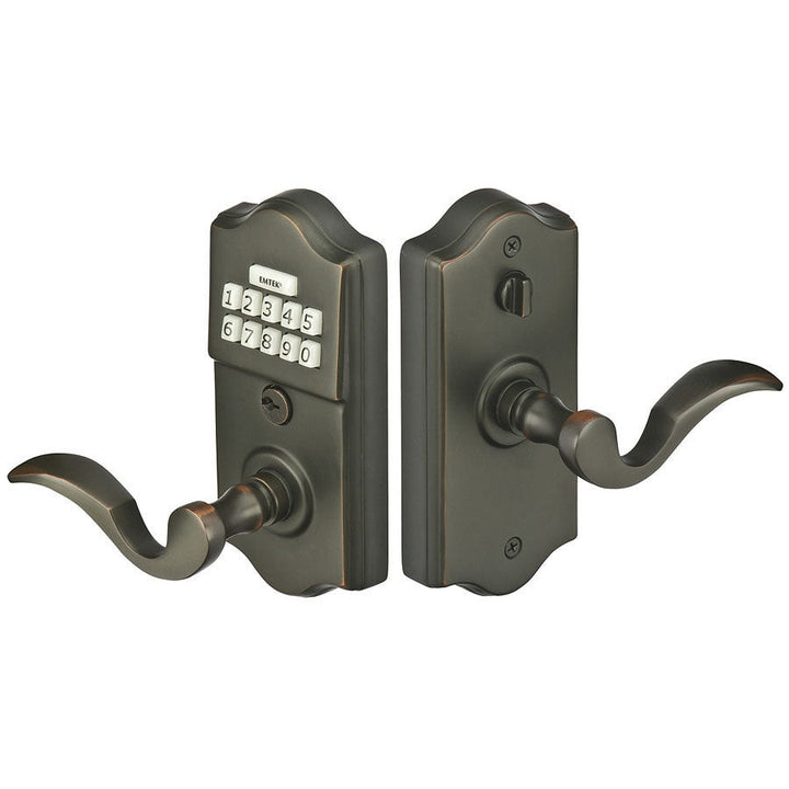 EMTEK Emtek E2000 Electronic Keypad Leverset (Oil Rubbed Bronze Finish)