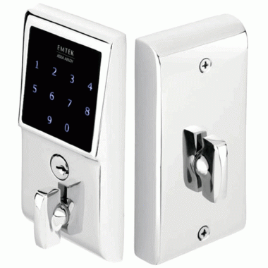 EMTEK Emtek E3020 Door Hardware EMTouch Brass Keypad Deadbolt (Polished Chrome Finish)