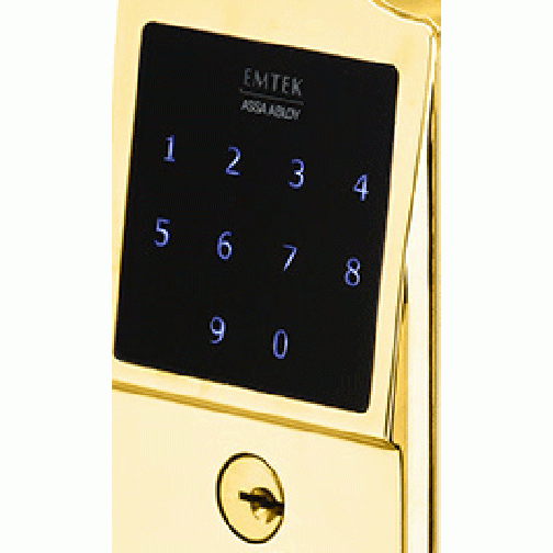 EMTEK Emtek Electronic Keypad Lever Set (Polished Brass Finish)