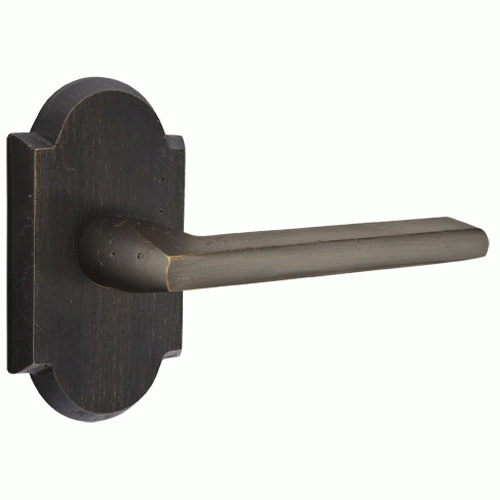 EMTEK Emtek Solid Brass Sandcast Lariat Lever With Arched Rosette