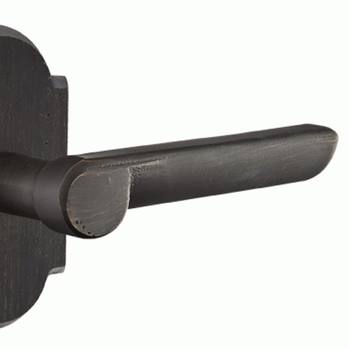 EMTEK Sandcast Aurora Lever With Arched Rosette