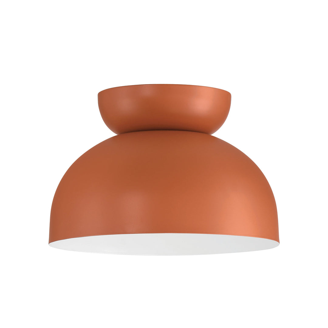 CRAFTMADE Ventura Dome 1 Light Flushmount in Baked Clay